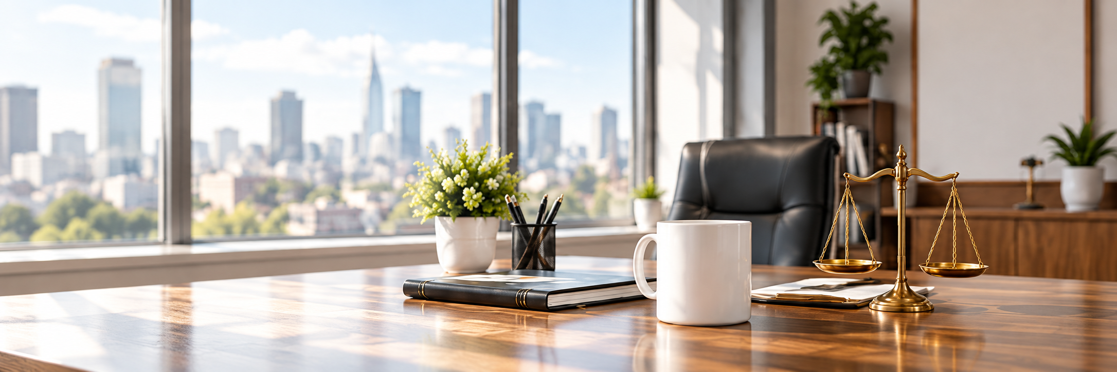 Illustrative law office interior